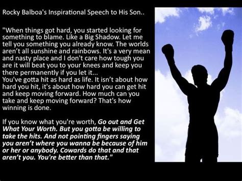 Rocky Balboa s Inspirational Speech To His Son ...