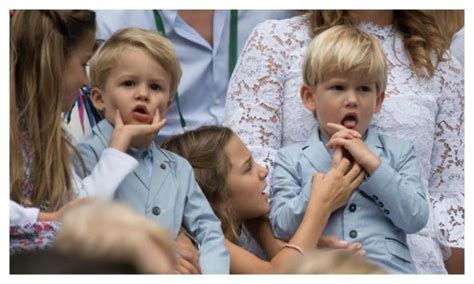 Rodger Federer s two sets of twins steal the show at ...