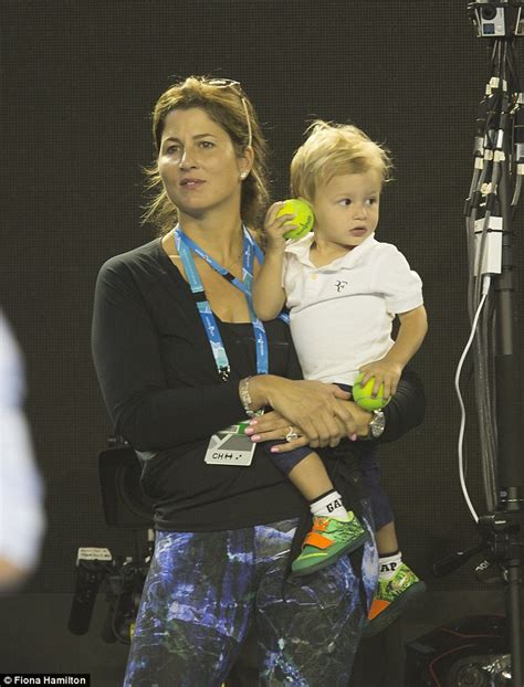 Roger and Mirka Federer s son cries during Australian Open ...