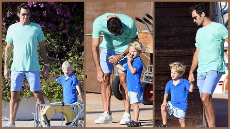 ROGER FEDERER ENJOYING WITH HIS TWIN SONS IN ITALY AFTER ...