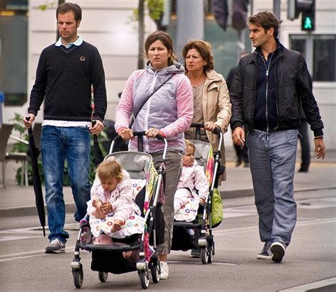 Roger Federer s family   Mirka and twins Myla Rose and ...