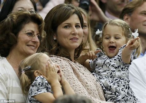 Roger Federer s twin daughters cheer as their father takes ...