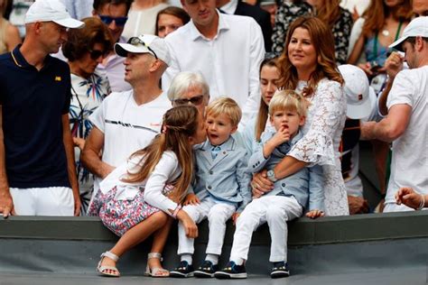 Roger Federer s two sets of twins steal show at Wimbledon ...
