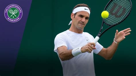 Roger Federer Wimbledon 2017 live training session ...
