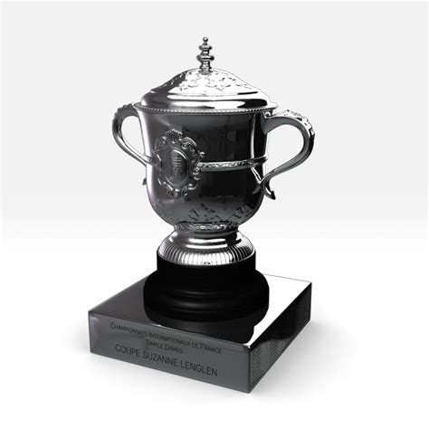 Roland Garros Womens Trophy 3D Model