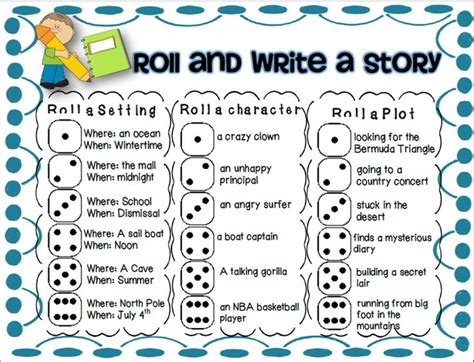roll a story | Second Grade Writing Ideas | Pinterest ...