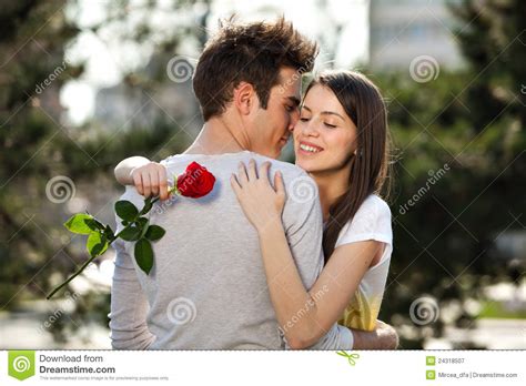 Romantic Young Lovers Royalty Free Stock Photography ...