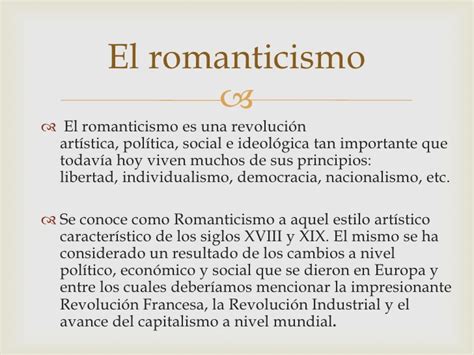 Romanticismo: cuadros sinópticos | Cuadro Comparativo