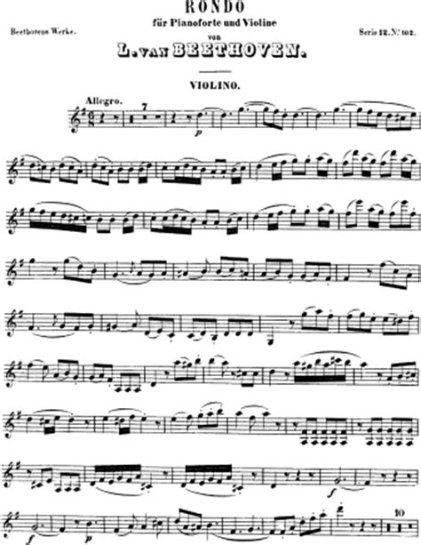 Rondo in G Major, WoO 41  Ludwig van Beethoven  | Free ...
