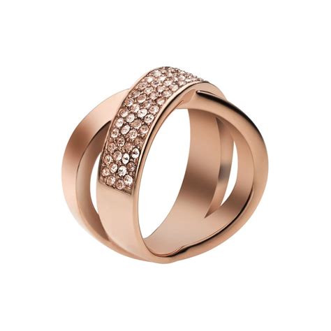 Rose Gold Ring: Michael Kors Rose Gold Ring Uk Size
