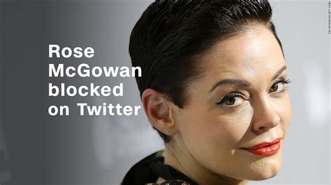 Rose McGowan blocked on Twitter   Video   Technology