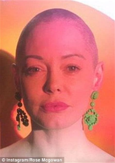 Rose McGowan shaves her head in a series of bold social ...