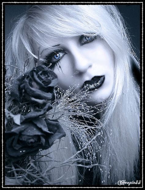 rose noir gothique