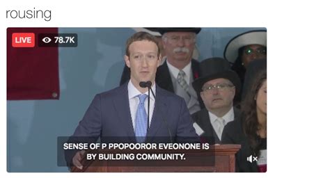 Rousing | Mark Zuckerberg s Harvard Commencement Speech ...