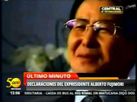 RPP Noticias difunde declaraciones de Alberto Fujimori ...