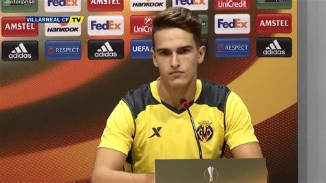 Rueda de prensa de Denis Suárez  Villarreal CF  en la ...