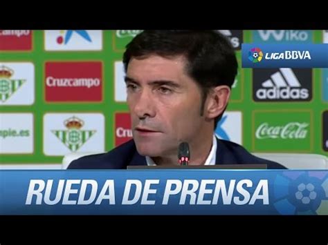 Rueda de prensa de Marcelino tras el Real Betis  1 1 ...