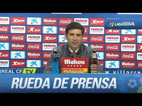 Rueda de prensa de Marcelino tras el Villarreal CF  1 0 ...