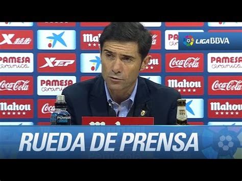 Rueda de prensa de Marcelino tras el Villarreal CF  1 1 ...