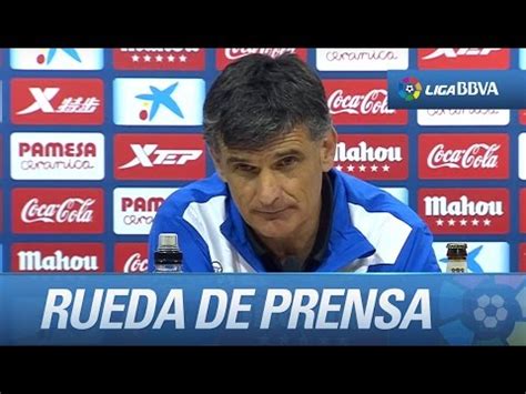 Rueda de prensa de Mendilibar tras el Villarreal CF  1 1 ...