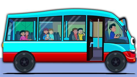 Ruedas en el autobús | De dibujos animados para niños ...