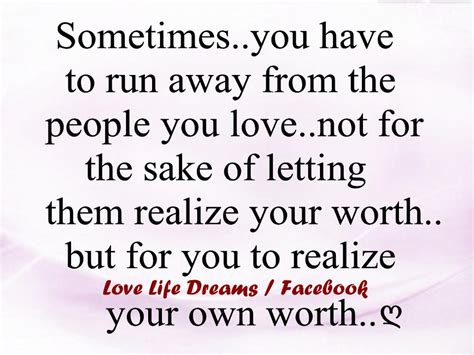 Running Away From Love Quotes. QuotesGram