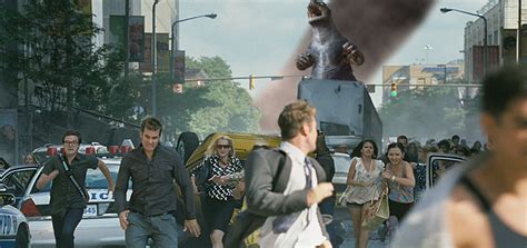 Running from Godzilla by Awesomeness360 on DeviantArt