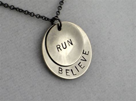 Running Jewelry BELIEVE in YOUR RUN Necklace Runner