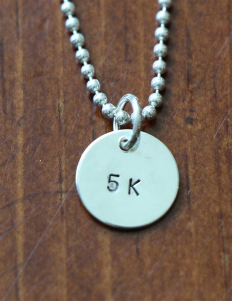 Running Necklace, 5k, 10k, 13.1, 26.2 | kandsimpressions