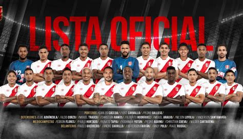 Rusia 2018: Selección peruana hizo oficial su lista final ...