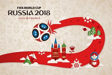 Russia 2018 FIFA World Cup design   Vector download