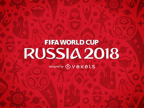 Russia 2018 FIFA World Cup pattern   Vector download