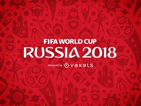 Russia 2018 FIFA World Cup pattern   Vector download