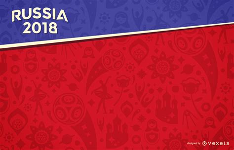 Russia 2018 World Cup background   Vector download