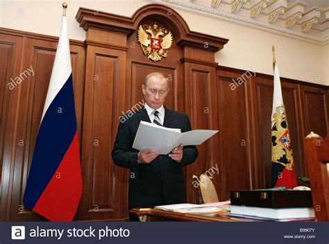 Russian President Vladimir Putin In His Kremlin Office ...