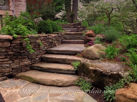 Rustic garden steps in NY   Rustic   Landscape   New York ...