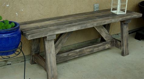 Rustic Wooden   Stone Garden Benches