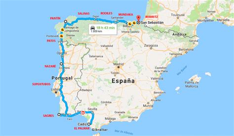 Ruta por la Península Ibérica  España y Portugal ...