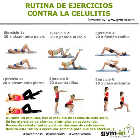 Rutina de ejercicios contra la celulitis | Gym In