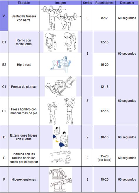 Rutina Musculacion   rutinas de gimnasio rutinas ...