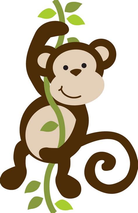 Safari clipart baby monkey   Pencil and in color safari ...
