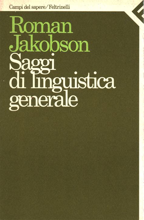 Saggi di linguistica generale   Roman Jakobson ...