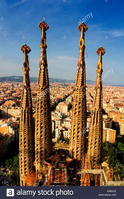 Sagrada Familia by Antoni Gaudi , Tower Pinacles ...