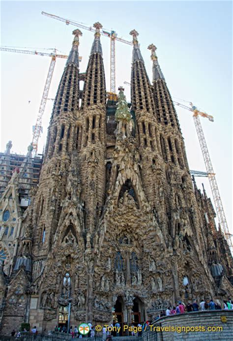 Sagrada Familia s east facing Nativity Facade consists of ...