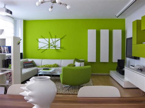 Sala Combinacion Verde Con Decoracion Planos Colores ...