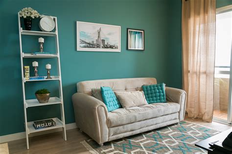 Sala de estar decorada em tons de azul | Leroy Merlin
