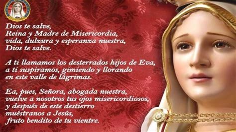 SALVE REGINA | Oracion a la Virgen Maria   YouTube