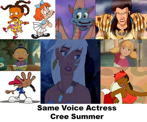 Same Voice Actress   Cree Summer #Voiceover | Voice Acting ...