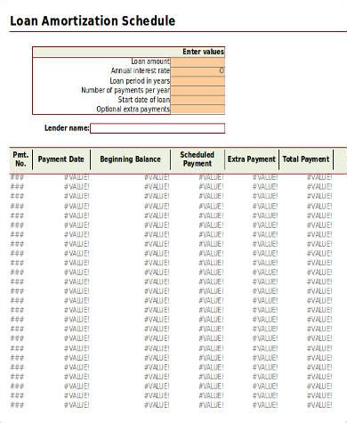 Sample Amortization Mortgage   8+ Examples in Word, PDF, Excel