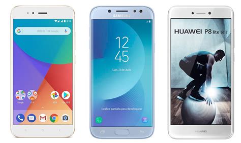 Samsung Galaxy J5 2017, Huawei P8 Lite 2017 o Xiaomi Mi A1 ...